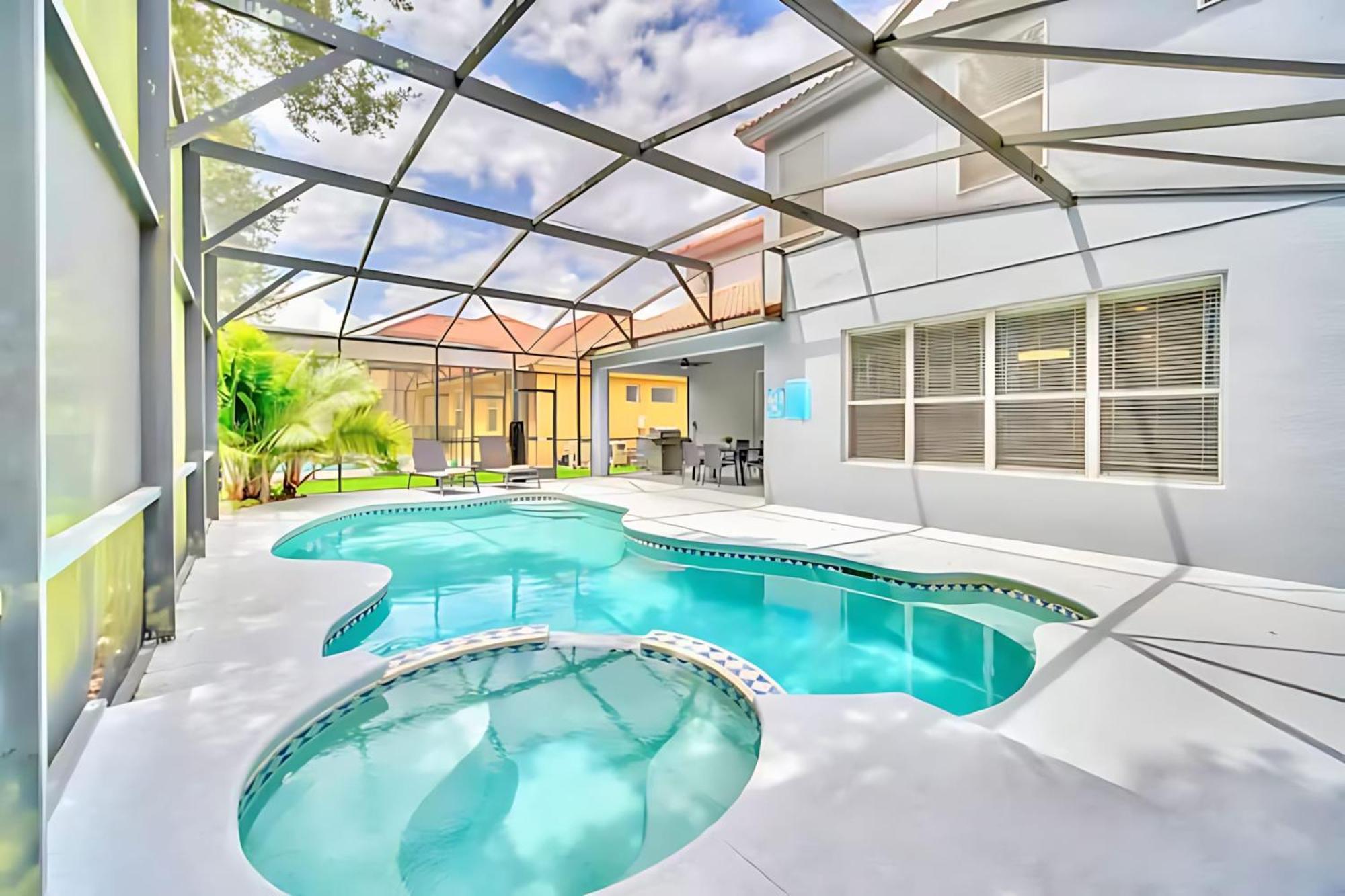 6Br Resort Home Near Disney - With Private Pool Hot Tub And Games Room Kissimmee Esterno foto